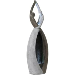 John Timberland Dancing Couple Modern Outdoor Floor Water Fountain With LED Light 57" For Yard Garden Patio Home Deck Porch Exterior Balcony Roof -Sunnydaze Decor Store GUEST d0314333 df95 4c7c 847d 09bfbed4b2ac