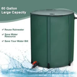 Costway 60 Gallon Portable Rain Barrel Collapsible Tank Water Collector Spigot Filter -Sunnydaze Decor Store GUEST d0e3ee1b 076f 4093 b3cb 14aa93ec3434
