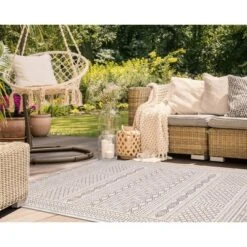 Liora Manne Avena Indoor/Outdoor Rug Ivory -Sunnydaze Decor Store GUEST d1184a29 d9aa 433b 9a81 0776170a4e18