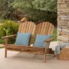 Malibu Acacia Wood Patio Adirondack Loveseat - Christopher Knight Home -Sunnydaze Decor Store GUEST d2c414bc c690 4e4e 8b19 3f70d5d36998