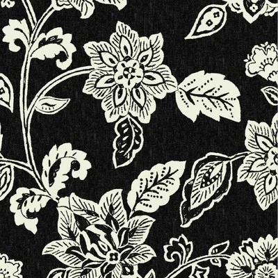 2pk Square Ashland Jacobean Outdoor Throw Pillows Black/White - Arden Selections 5 2pk Square Ashland Jacobean Outdoor Throw Pillows Black/White - Arden Selections - Image 3