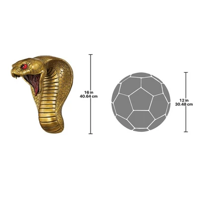 Design Toscano Egyptian Cobra Goddess Wall Sculpture 4 Design Toscano Egyptian Cobra Goddess Wall Sculpture - Image 2