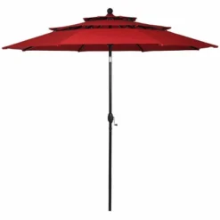 10' X 10' Double Vented 3-Tier Patio Market Table Umbrella - Wellfor 25 10' X 10' Double Vented 3-Tier Patio Market Table Umbrella - Wellfor -Sunnydaze Decor Store GUEST d38f40ae b457 4843 b7c6 a33381363854