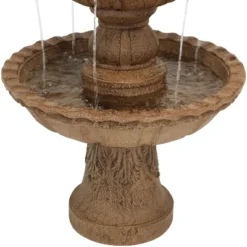 Sunnydaze Decor Sunnydaze 52"H Electric Fiberglass And Resin 4-Tier Pineapple Top Outdoor Water Fountain -Sunnydaze Decor Store GUEST d3a3fd8d 56c3 471b a32d 7c98ff8ea9c5