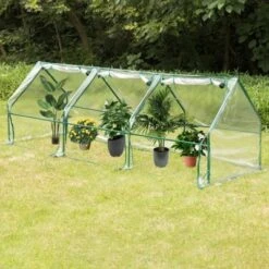 Gardenised Green Outdoor Waterproof Portable Plant Greenhouse With 2 Clear Zippered Windows -Sunnydaze Decor Store GUEST d424363b c8e3 4103 8bd7 fdd5a349e301