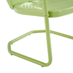 Griffith Metal Chair Key Lime - Crosley -Sunnydaze Decor Store GUEST d450615f 49b9 41cd 8a2a 8bd6fdb12e5c
