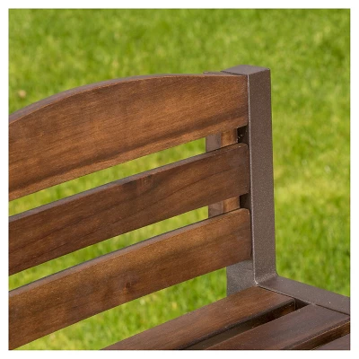 Milos Set Of 2 Acacia Barstool - Dark Brown / Rustic Metal - Christopher Knight Home 5 Milos Set Of 2 Acacia Barstool - Dark Brown / Rustic Metal - Christopher Knight Home - Image 3