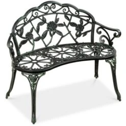 Best Choice Products Outdoor Bench Steel Garden Patio Porch Furniture W/ Floral Accent, Antique Finish 17 Best Choice Products Outdoor Bench Steel Garden Patio Porch Furniture W/ Floral Accent, Antique Finish -Sunnydaze Decor Store GUEST d515f757 533e 4bc4 a6fb ad19b07175d0