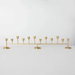 Antiqued Metal Taper Candelabra Brass Finish - Hearth & Hand™ With Magnolia -Sunnydaze Decor Store GUEST d62a3121 0a9e 4351 ac83 c05923aa585d