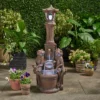 37.25" Los Sapos Faux Stone Fountain - Christopher Knight Home
