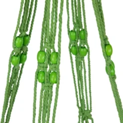 Northlight 43" Green Lattice Pattern Macrame Hanging Planter Holder -Sunnydaze Decor Store GUEST d7295c96 f60f 4879 8c40 f9dac149c114