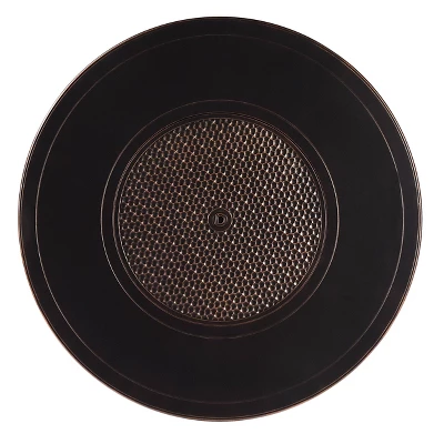 5pc Outdoor Dining Set With 44" Round Fire Table, 4 Deep Seating Swivel Rocking Chairs & Table Fabric Covers - Gray/Copper - Oakland Living 6 5pc Outdoor Dining Set With 44" Round Fire Table, 4 Deep Seating Swivel Rocking Chairs & Table Fabric Covers - Gray/Copper - Oakland Living - Image 4