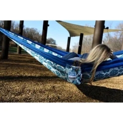 Equip 1Person Travel Hammock - Indigo Ink Dot -Sunnydaze Decor Store GUEST d850cfb1 22b2 45b0 a3a0 ebdb082b787b