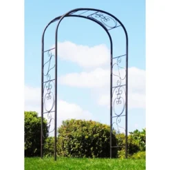 Achla Designs 99" Elegant Handcrafted Ferro Firenze Iron Garden Arbor Roman Bronze Powder Coated -Sunnydaze Decor Store GUEST d988cebe 723b 4aaf 855a 7e29317ab2d2