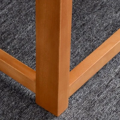 Outsunny 4 Seater L Shaped Patio Furniture Set, Wood Outdoor Sectional Sofa Conversation Set With Coffee Table And Cushions For Garden, Gray 5 Outsunny 4 Seater L Shaped Patio Furniture Set, Wood Outdoor Sectional Sofa Conversation Set With Coffee Table And Cushions For Garden, Gray - Image 3