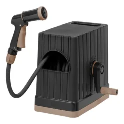 IRIS All-In-One Hideaway Sun Protective Portable And Retractable Hose Reel For 1/2" Hoses Storage Box, Black 22 IRIS All-In-One Hideaway Sun Protective Portable And Retractable Hose Reel For 1/2" Hoses Storage Box, Black -Sunnydaze Decor Store GUEST da5889a4 8645 4ce8 8372 b87676d7ce47