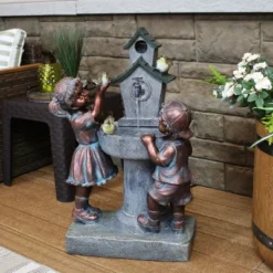 Sunnydaze Decor Sunnydaze 30"H Electric Polyresin Boy And Girl At Bird Bath Outdoor Water Fountain 14 Sunnydaze Decor Sunnydaze 30"H Electric Polyresin Boy And Girl At Bird Bath Outdoor Water Fountain -Sunnydaze Decor Store GUEST da6f8693 36a9 4e23 b237 705723ededed