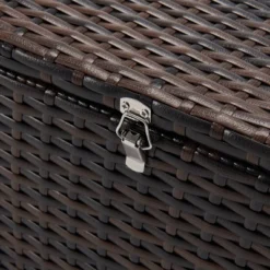 6pc Wicker Outdoor Conversation Set Royal Blue/Dark Brown - EDYO LIVING -Sunnydaze Decor Store GUEST db126e2f 21ee 473a 9ae9 9f9890691ae6 1