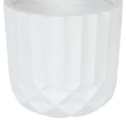 LuxenHome 14.7 In. Round Modern White MgO Planter -Sunnydaze Decor Store GUEST dbede0c1 2a27 43dc aef2 2056ef3292c2
