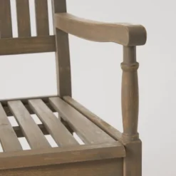 Arcadia 2pc Acacia Wood Rocking Chair And Side Table Set Gray - Christopher Knight Home -Sunnydaze Decor Store GUEST dbf5f0b0 2a97 47cf 95c0 05484e0bdce7