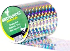 BIRD BLINDER The Original Bird Repellent Scare Tape 147Ft X 2In, Silver