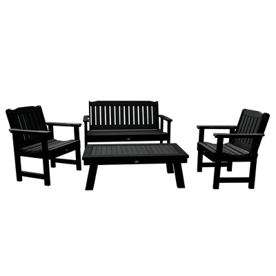 4pc Lehigh Garden Adirondack Conversation Patio Set - Highwood 9 4pc Lehigh Garden Adirondack Conversation Patio Set - Highwood - Image 7