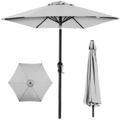 Best Choice Products 10ft Outdoor Steel Market Patio Umbrella W/ Crank, Tilt Push Button, 6 Ribs -Sunnydaze Decor Store GUEST dd3599b7 5806 4c86 86eb 930c509aacf9