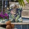 2pk Simone Tropical Outdoor Throw Pillows Blue - Arden Selections -Sunnydaze Decor Store GUEST dd442077 6bc8 43d4 800f 0dd5afc7ed97