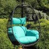 Sunnydaze Decor Sunnydaze Outdoor Resin Wicker Patio Dalia Hanging Basket Egg Chair With Cushions And Headrest - Teal - 2pc 1 Sunnydaze Decor Sunnydaze Outdoor Resin Wicker Patio Dalia Hanging Basket Egg Chair With Cushions And Headrest - Teal - 2pc -Sunnydaze Decor Store GUEST dd44f207 d6ab 4a50 82fc 9d5feaa1cda3