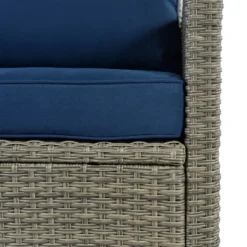 5pc Outdoor Wicker Conversation Set With Cushions - Blue - GODEER 20 5pc Outdoor Wicker Conversation Set With Cushions - Blue - GODEER -Sunnydaze Decor Store GUEST dd452dc0 c86e 4ae6 b3b7 f1f01907ffe4