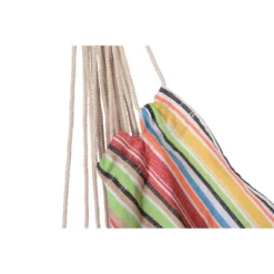 Boho Breeze Swinging Bungalow Hammock Chair - Coral Stripe - Blue Wave -Sunnydaze Decor Store GUEST dd6ee0da a320 4c30 8bbb 26e31fd99ed5