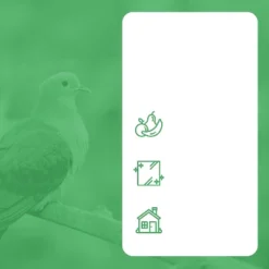 BIRD BLINDER 4" Steel Bird Spikes For Pigeons And Other Small Birds, Silver Set Of 15