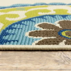 Cozumel Medallion Patio Rug -Sunnydaze Decor Store GUEST de6d6b5b 2d02 40b3 afd4 748d35c87348