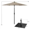 Costway 9ft Market Patio Umbrella W/Solar Lights & 40 LBS Steel Umbrella Stand -Sunnydaze Decor Store GUEST df01ff7f 2ea0 4985 9753 d714f5089688
