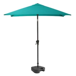 9' Square Titling Market Patio Umbrella With Base - CorLiving -Sunnydaze Decor Store GUEST df629df1 ca97 420a a10e 234f0e0d39f4