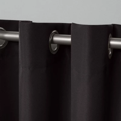 Set Of 2 Indoor/Outdoor Solid Cabana Grommet Top Curtain Panels - Exclusive Home 8 Set Of 2 Indoor/Outdoor Solid Cabana Grommet Top Curtain Panels - Exclusive Home - Image 6