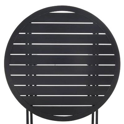 3pc Kaplan Outdoor Steel Chat Set Mist/Bronze - Crosley 9 3pc Kaplan Outdoor Steel Chat Set Mist/Bronze - Crosley - Image 7