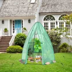 Costway 5.5'x 5.5'x 6' Portable Mini Garden Greenhouse With Window & Roll-up Zippered Door 16 Costway 5.5'x 5.5'x 6' Portable Mini Garden Greenhouse With Window & Roll-up Zippered Door -Sunnydaze Decor Store GUEST e055401c 0974 4071 b602 b1da98779109