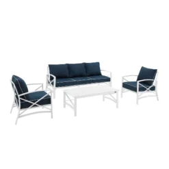 Kaplan 4pc Outdoor Sofa Set - Navy - Crosley 13 Kaplan 4pc Outdoor Sofa Set - Navy - Crosley -Sunnydaze Decor Store GUEST e15c4dcd 9b7f 4d3a abdc cb6eec509a0d