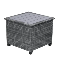 8pc Wicker Patio Conversation Set With Cushions - Gray - GODEER -Sunnydaze Decor Store GUEST e1dc3742 cecb 4a66 b578 b12fc2a05ff8