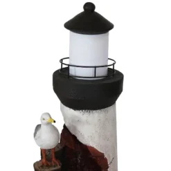 Sunnydaze Decor Sunnydaze 36"H Electric Polyresin Gull's Cove Lighthouse Outdoor Water Fountain With LED Light -Sunnydaze Decor Store GUEST e218dcf1 55ae 4fe9 b8d9 64851a00be44