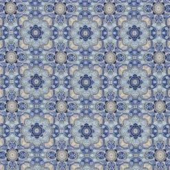 Set Of 2 Outdoor/Indoor Reversible Chair Pads Keyzu Medallion Mariner Blue - Pillow Perfect -Sunnydaze Decor Store GUEST e230bcc7 640b 496d bdbe 7e5ba700697c