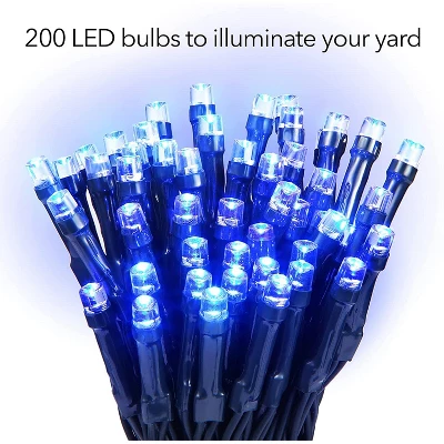 Dartwood Solar String Lights - Outdoor Decorative Solar Fairy Lights For Your House, Yard, Or Garden (4 Pack, Blue) 5 Dartwood Solar String Lights - Outdoor Decorative Solar Fairy Lights For Your House, Yard, Or Garden (4 Pack, Blue) - Image 3