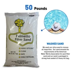 Palmetto Filter Sand For Residential And Commercial Pool Sand Filters For Removing Leaves, Dirt, Dust, And Small Particles, 50 Pound Bag (2 Pack) -Sunnydaze Decor Store GUEST e2c72f34 d561 494c 894f 03d8dabe57fa