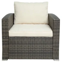 7pc Wicker Patio Seating Set With Cushions & Storage Box - Gray/Beige - GODEER 22 7pc Wicker Patio Seating Set With Cushions & Storage Box - Gray/Beige - GODEER -Sunnydaze Decor Store GUEST e2ccd1f9 ee4c 4ee7 9681 4618f1c964ef