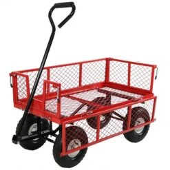Sunnydaze Decor Sunnydaze Outdoor Lawn And Garden Heavy-Duty Durable Steel Mesh Utility Wagon Cart With Removable Sides 21 Sunnydaze Decor Sunnydaze Outdoor Lawn And Garden Heavy-Duty Durable Steel Mesh Utility Wagon Cart With Removable Sides -Sunnydaze Decor Store GUEST e2dc8950 5593 4b1e 9aac 1b79932de0aa