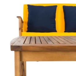 4pc Fontana Outdoor Set Teak Look/Yellow - Safavieh 9 4pc Fontana Outdoor Set Teak Look/Yellow - Safavieh -Sunnydaze Decor Store GUEST e39dfada a29d 44e4 a9e9 bc88e3dd2d07