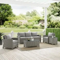Bradenton 5pc Outdoor Wicker Sofa Set - Crosley -Sunnydaze Decor Store GUEST e42ec854 0c85 4515 87cb a2f1ac867790