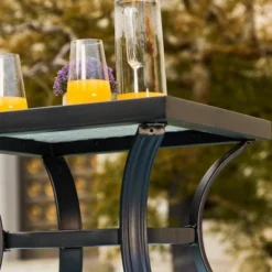 3pc Bistro Steel Patio Dining Set With Arm Chairs - Gray - Lokatse 20 3pc Bistro Steel Patio Dining Set With Arm Chairs - Gray - Lokatse -Sunnydaze Decor Store GUEST e4579fab 782a 47ef b425 9b5d9faecdb6