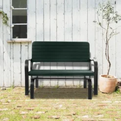 Costway Outdoor Patio Swing Porch Rocker Glider Bench Loveseat Garden Seat Steel -Sunnydaze Decor Store GUEST e47fb2a6 4414 4e0b ad74 00c5d5f096dd